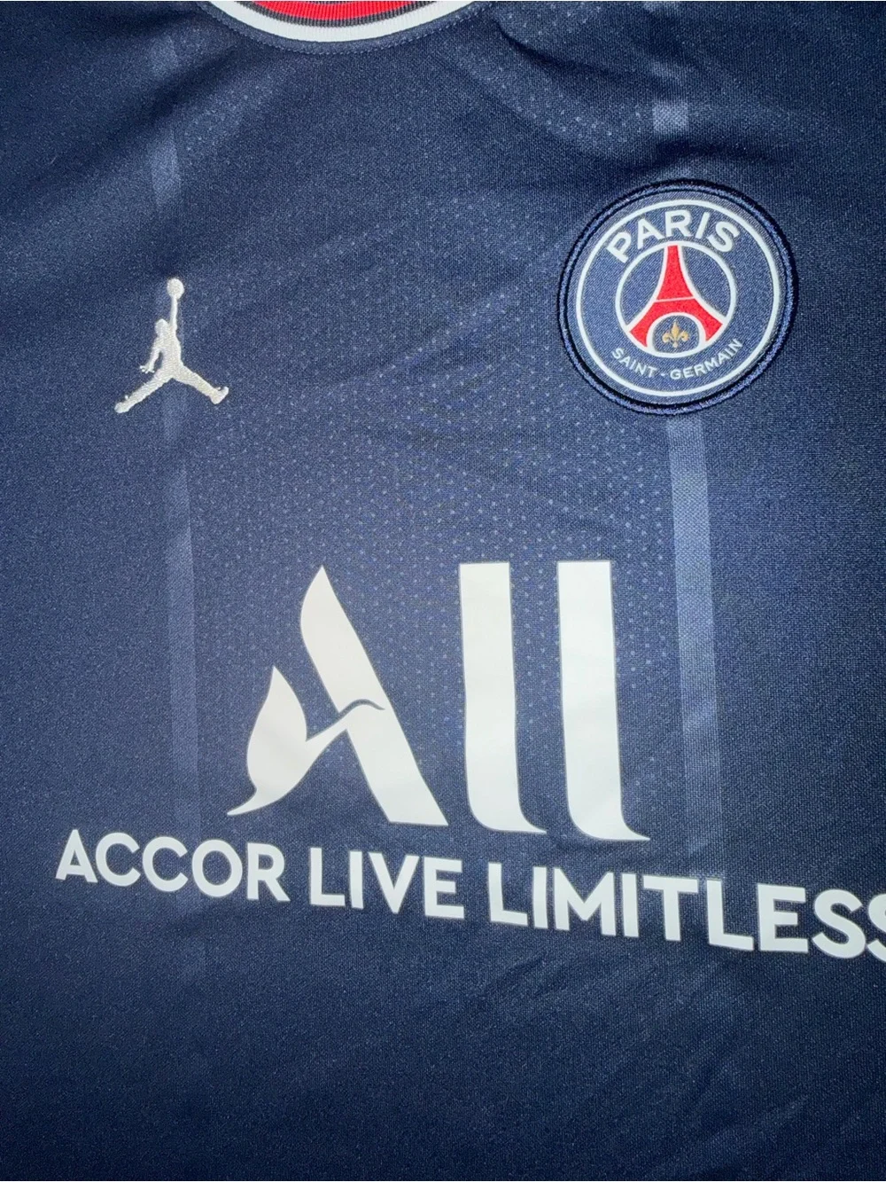 PSG Air Jordan Soccer Jersey Home Shirt Unisex Adult Small Paris Saint Germain